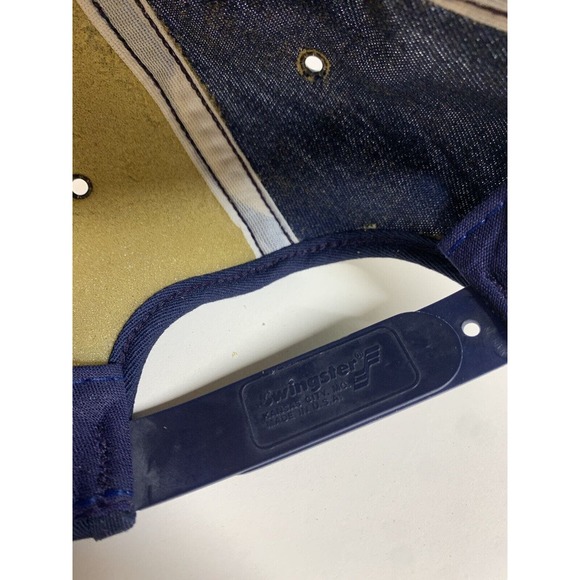 Vintage 80s Swingster USA Made Good Year Goodyear Racing Trucker Hat SnapBack - Picture 7 of 9